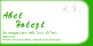 abel holczl business card